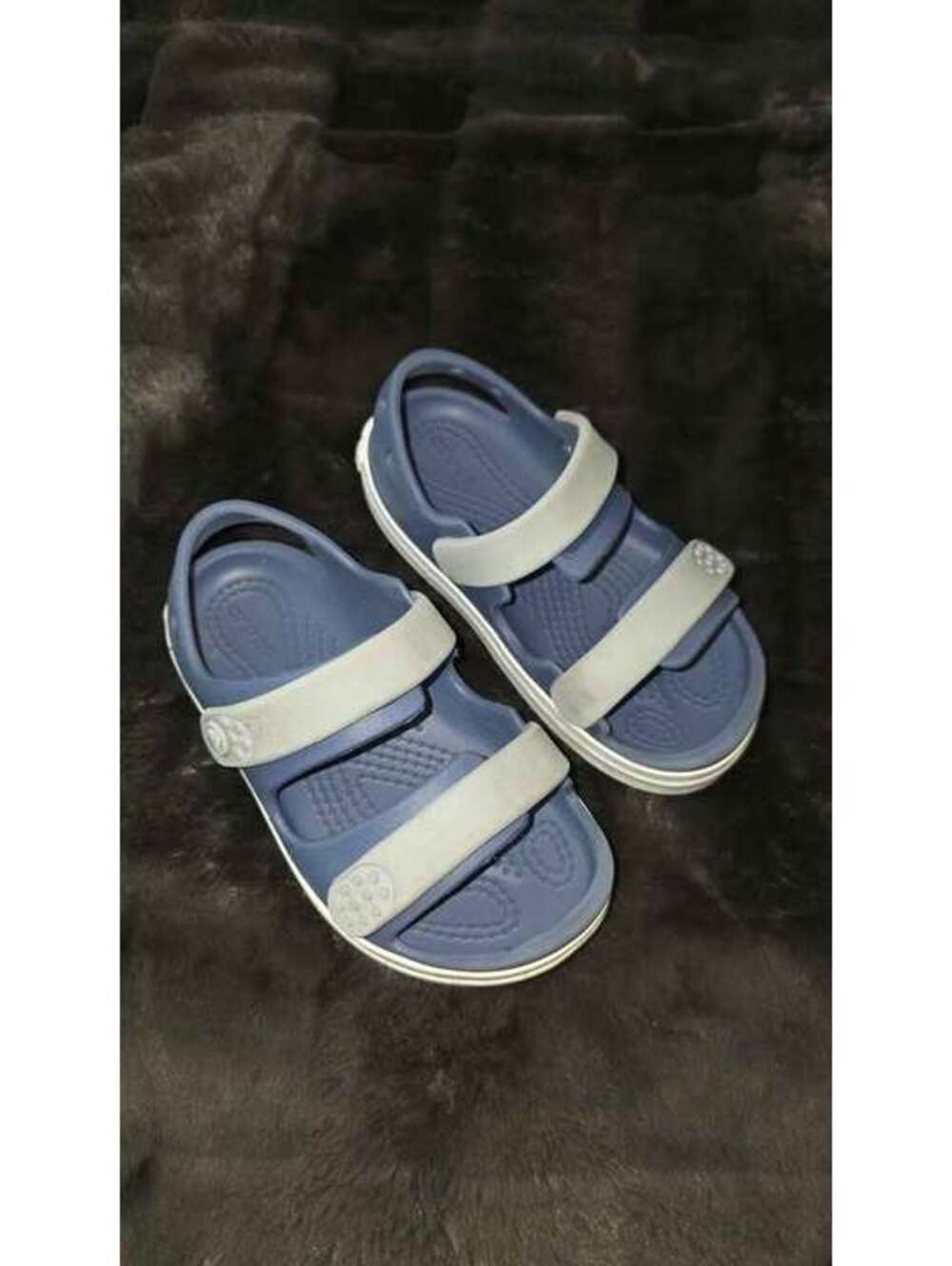 Crocs Sandals Kids Size C10 Blue Grey